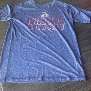 Rivalry Threads Navy Heather Logo Tee University of Arizona